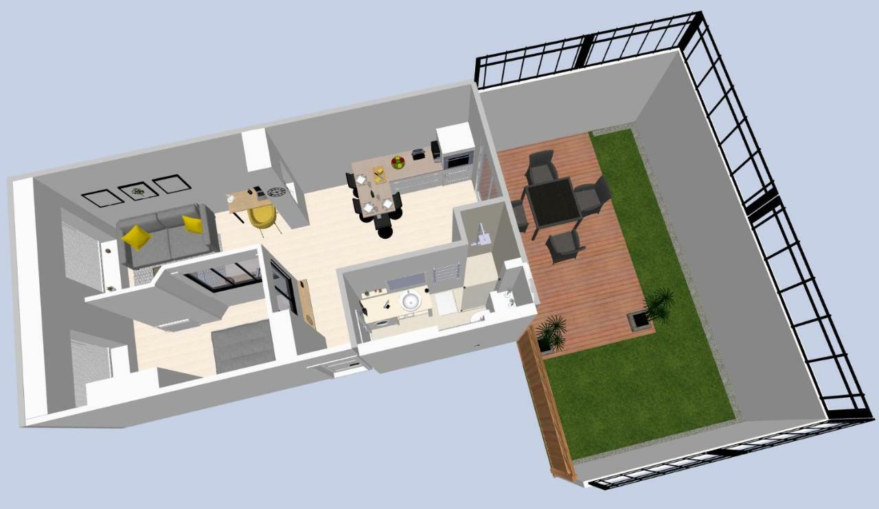 Le P'Tit Atelier, Terrasse Privative Apartment Lorient Ngoại thất bức ảnh